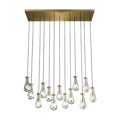 Strozzi Symphony 13 Light 54" Rectangular Chandelier