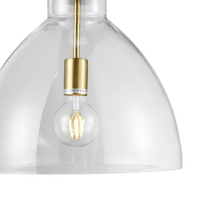 Cronus Crystal & Gold LED 1 Light Pendant