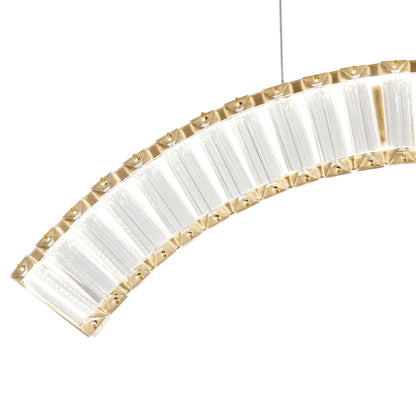 Sanford Brushed Gold Chandelier - 3 Lights